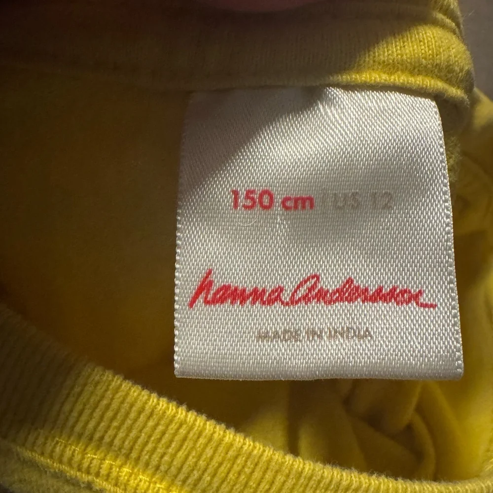 Hanna Andersson Yellow Rocket Long Sleeve Tee – Size 12 Unisex